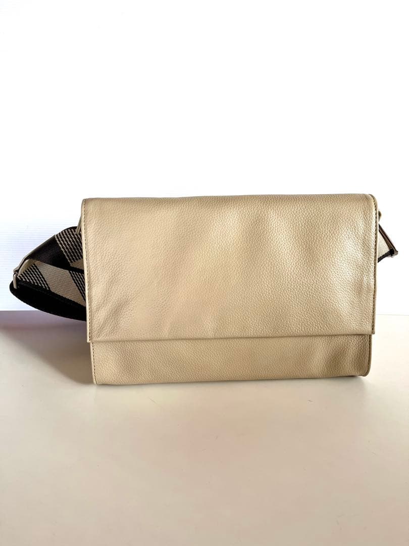 ear PAPILLONNERイアパピヨネ 柄ワイドテープショルダーバッグ 本革