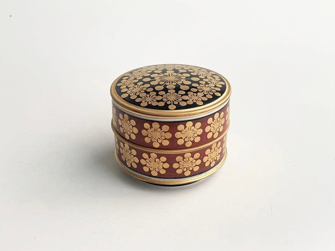 陶芸家　作家物　厳島豊之助　金彩　茶器　茶入　棗　香合　中次茶入　共箱