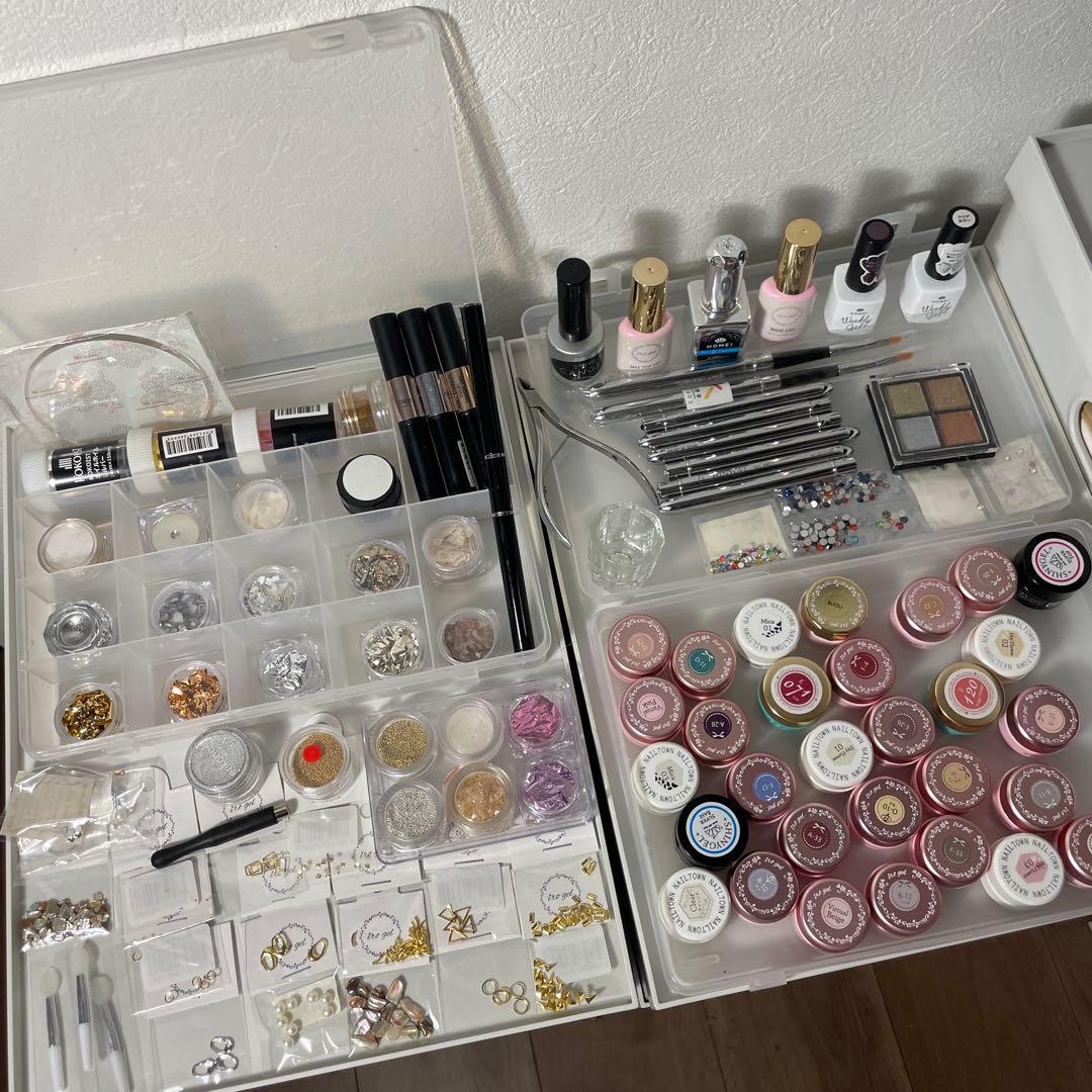 ジェルネイル 引退品 ネイルライト & リムーバー付き パーツ ネイルチップ多数