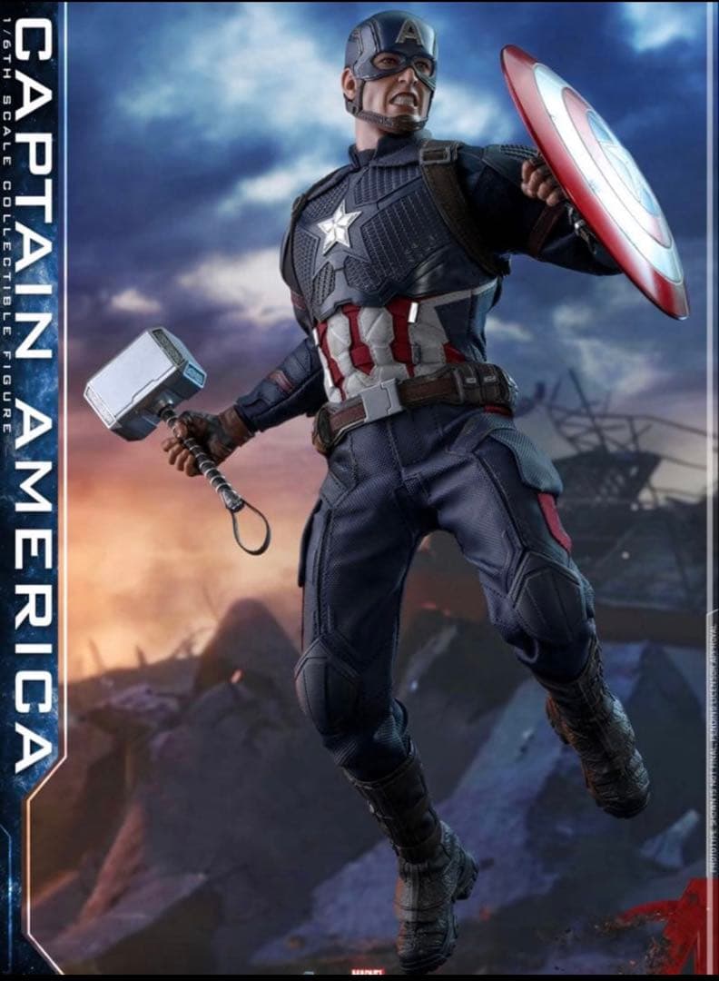 【付属品完備】ホットトイズ キャプテン・アメリカ アベンジャーズ/エンドゲーム