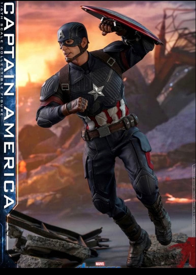 【付属品完備】ホットトイズ キャプテン・アメリカ アベンジャーズ/エンドゲーム