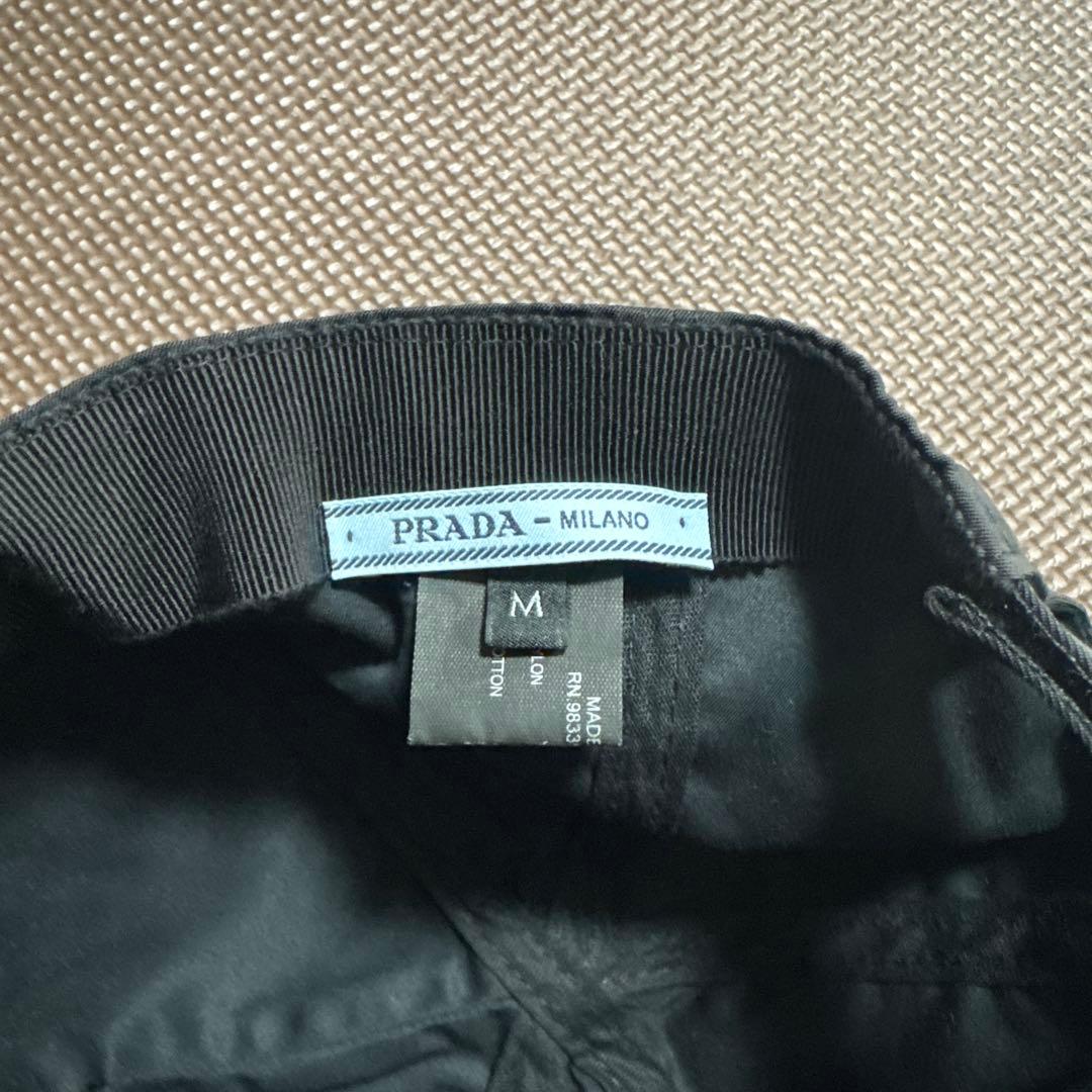 【極美品】PRADA ブラック ベースボールキャップ M