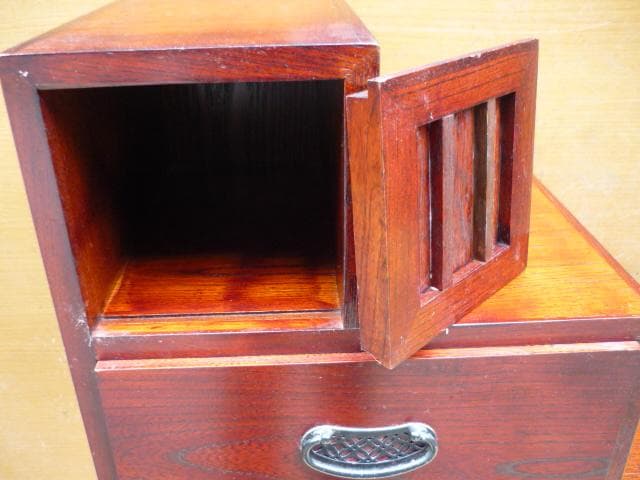 階段箪笥　ケヤキ材　美品　九杯引き出し　和家具・収納箪笥