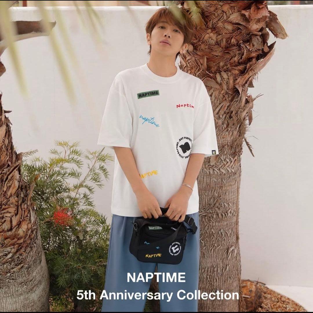 Nissy　ナップタイム naptime. クロップド刺繍TシャツホワイトM