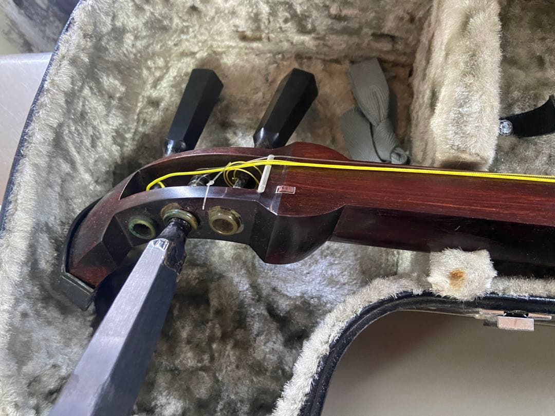 天*水様 三味線　ハードケース付き　津軽三味線？