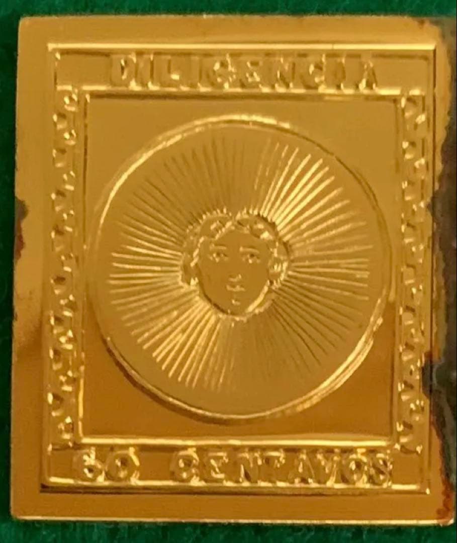 フランクリンミント 切手レプリカ世界の国々の最初の切手 ウルグアイ 説明書付1枚