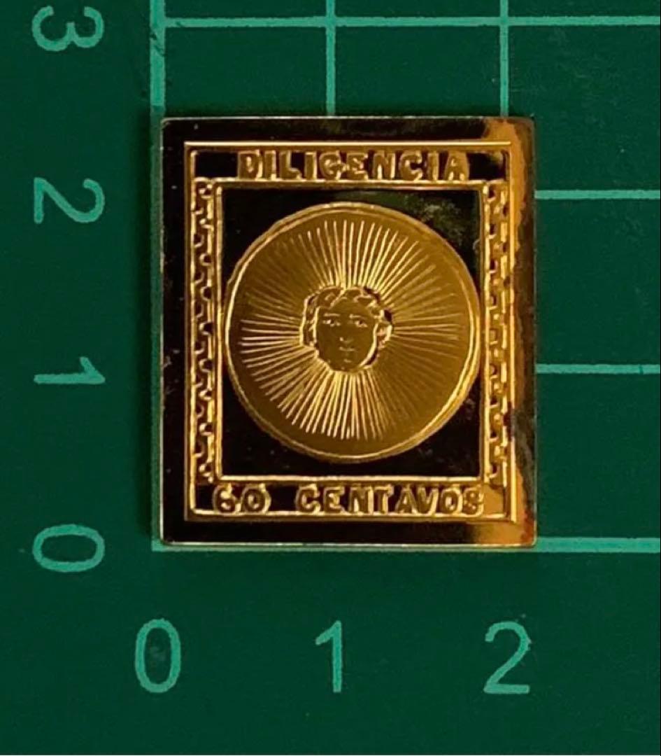 フランクリンミント 切手レプリカ世界の国々の最初の切手 ウルグアイ 説明書付1枚