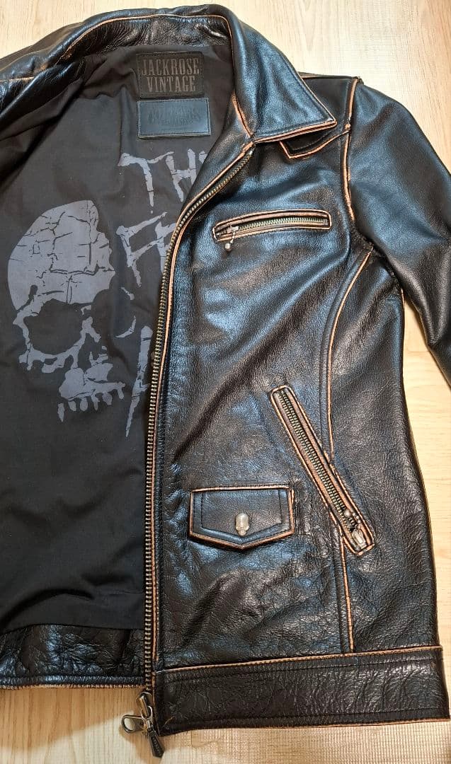 【美品・希少】ジャックローズ × カラーズ 武装戦線 ライダースジャケット牛本革