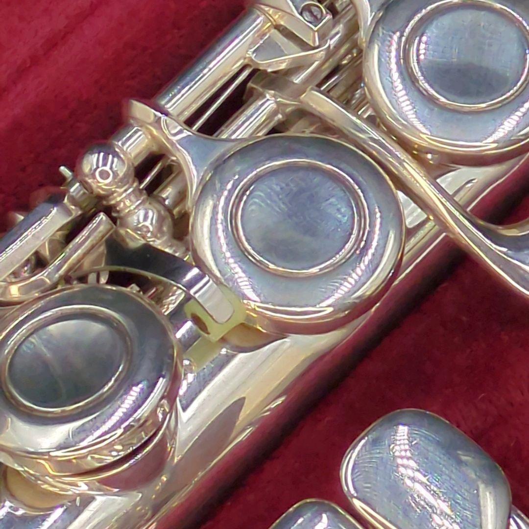 フルート　調整済　ニッカン(現ヤマハ)インペリアル(銀製頭部管、Eメカ銀メッキ)