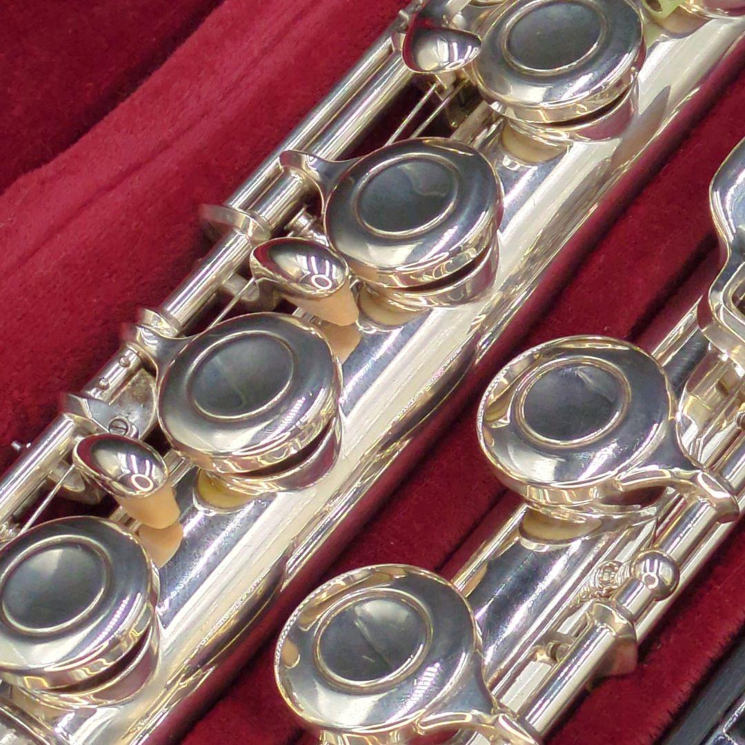 フルート　調整済　ニッカン(現ヤマハ)インペリアル(銀製頭部管、Eメカ銀メッキ)