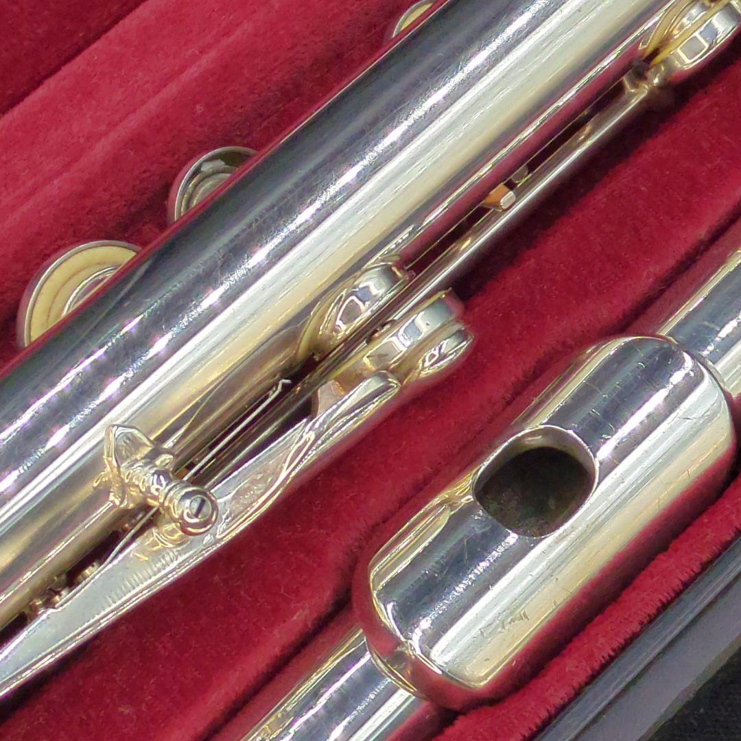 フルート　調整済　ニッカン(現ヤマハ)インペリアル(銀製頭部管、Eメカ銀メッキ)