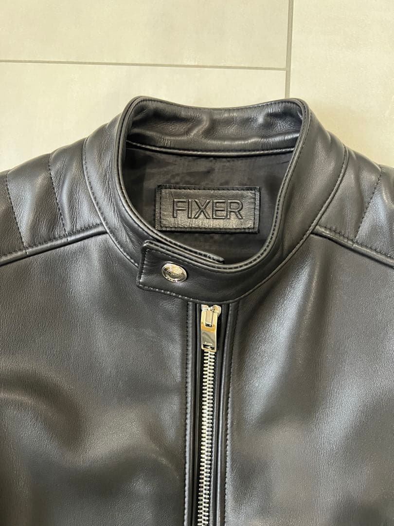 FIXER F2 シングルライダース　レザージャケット　48