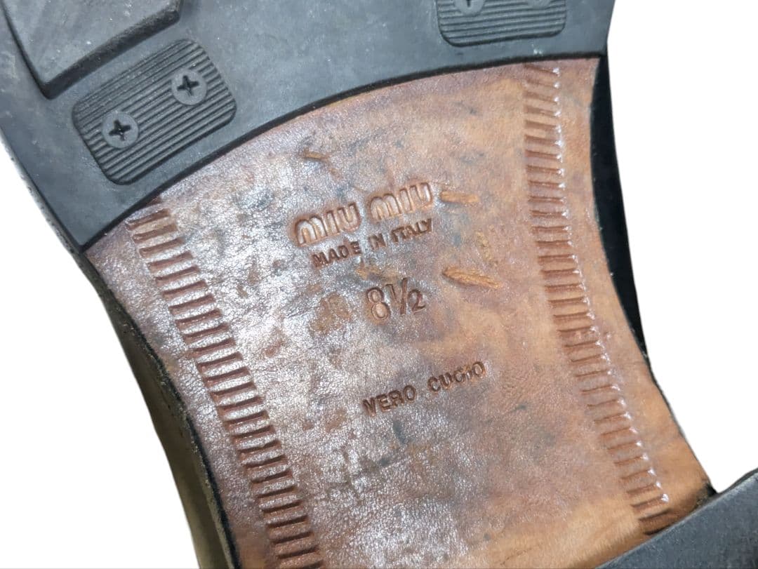 00s miumiu ダービー レザーシューズ 革靴 y2k アーカイブ