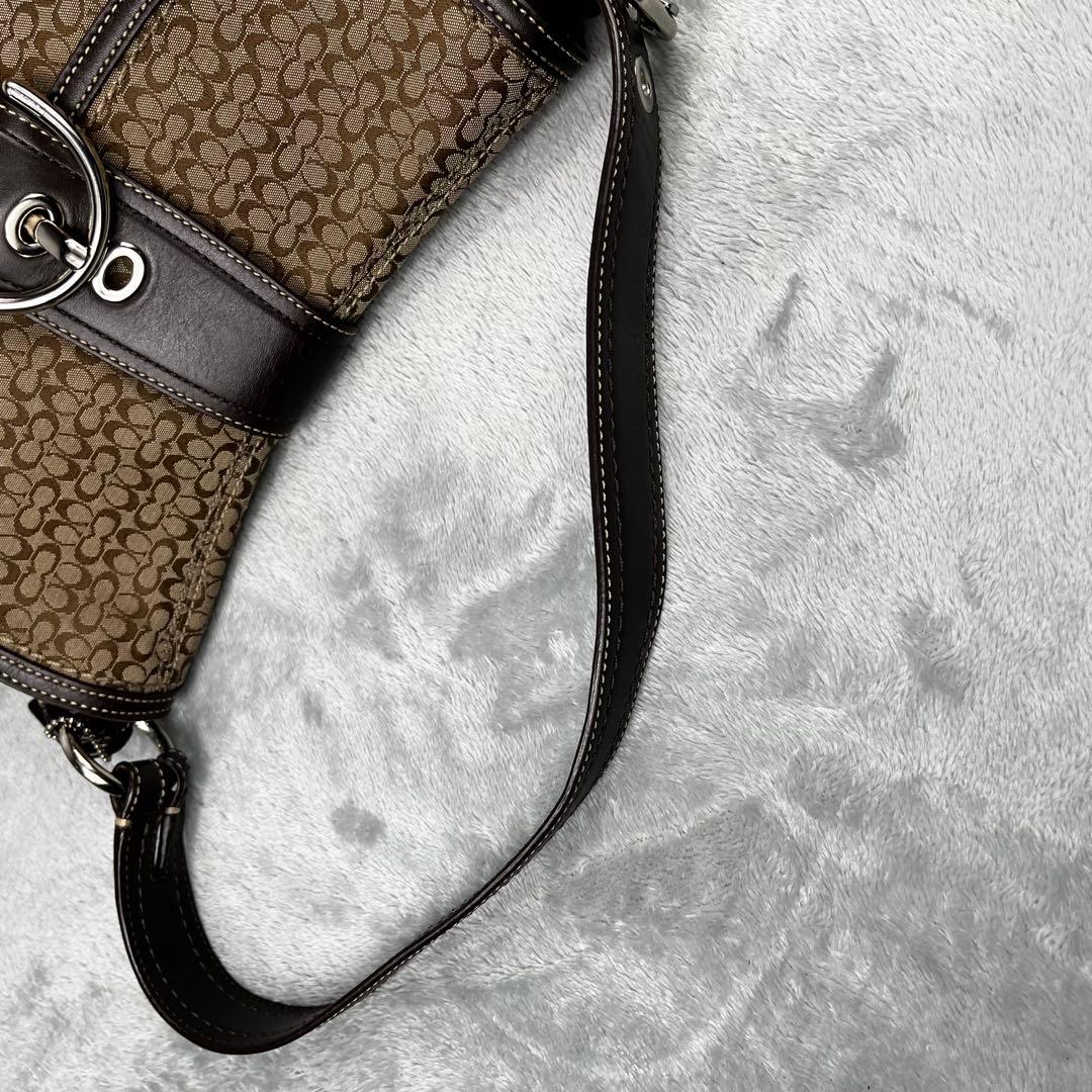 バッグ Coach Soho Bag Signature suede Brown