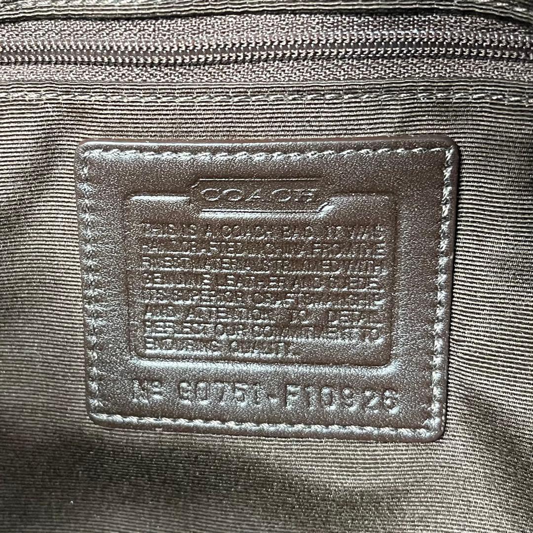 バッグ Coach Soho Bag Signature suede Brown