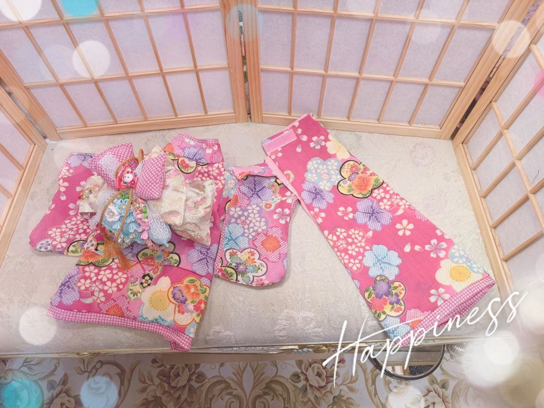 B454.pon2pan2☆犬オーダーお着物☆犬お着物