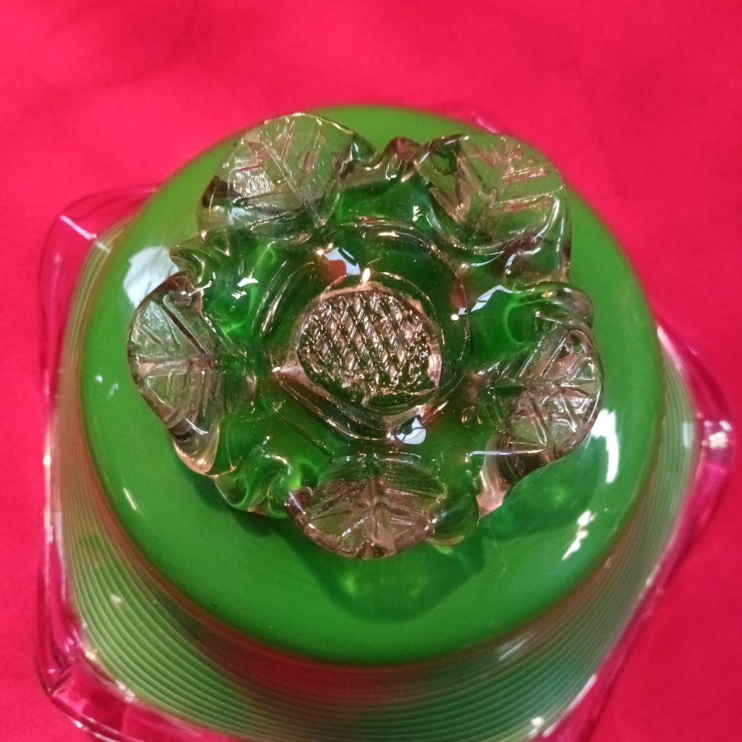 大正時代　ガラス　脚付き鉢　希少