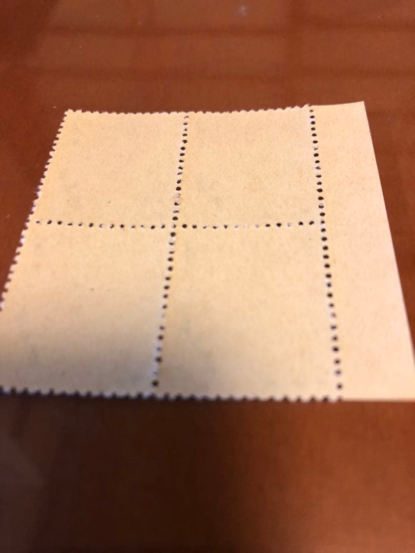 琉球切手 第1次航空 12円4枚セット田形