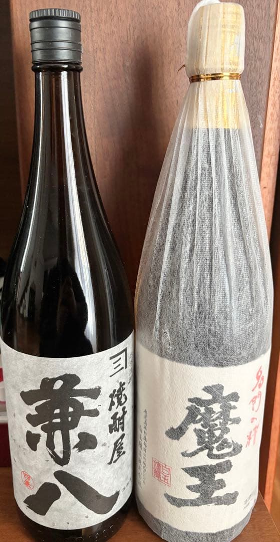 魔王 兼八　芋焼酎 麦焼酎1800ml 一升瓶　2本セット