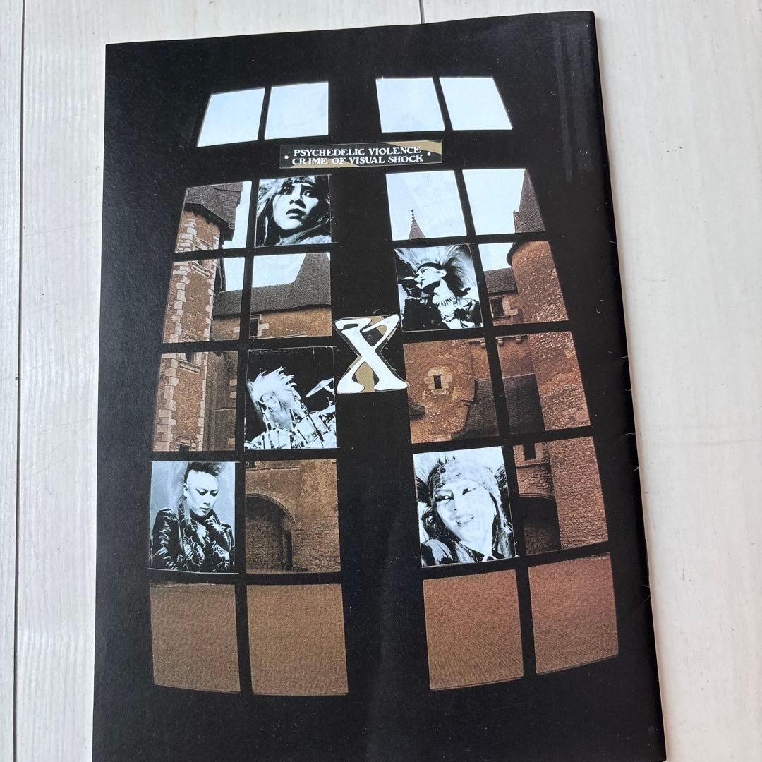 X JAPAN X 第1回目ファンクラブ会報　hideのイラストプリントTシャツ