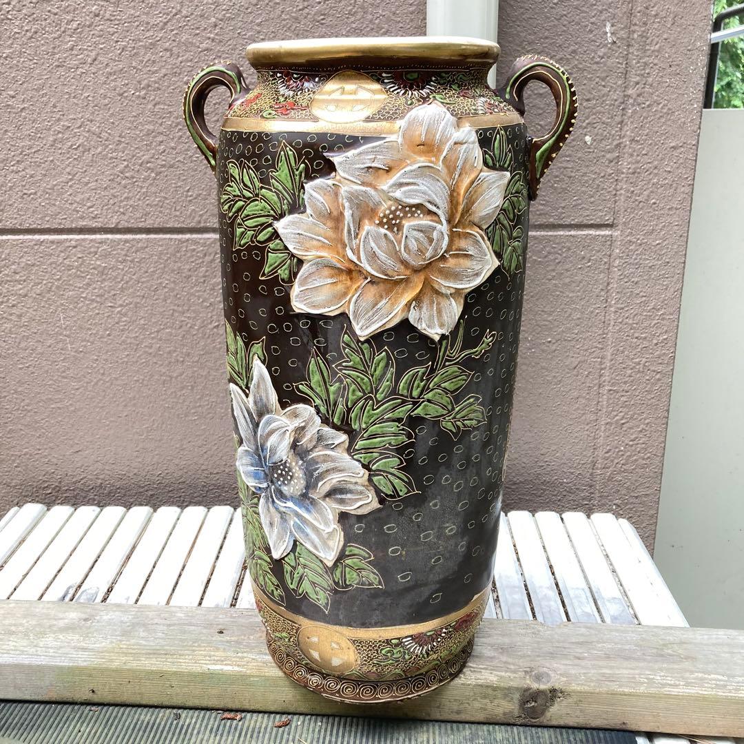 大きな壺　花瓶　インテリア　昭和レトロ