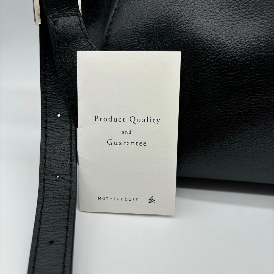 新品同様✨MOTHERHOUSE 2WAY レザー ショルダーバッグ ブラック