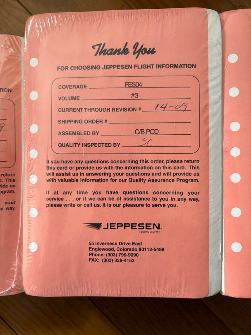 JEPPESEN 航空マニュアル FE304