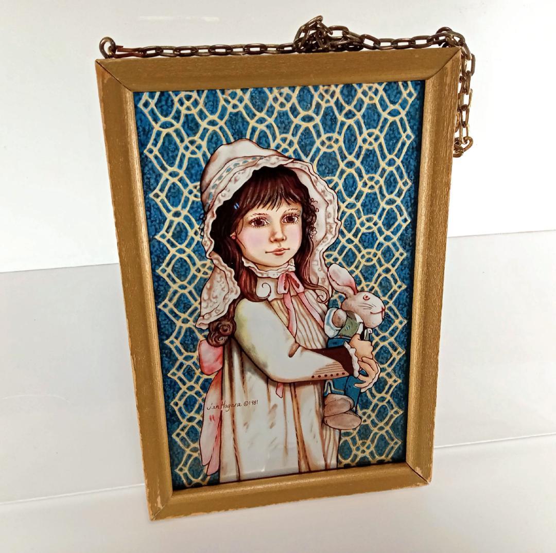 ジャン・ハガラ ステンドグラス 少女とお人形 ブルック グラスマスターズ社