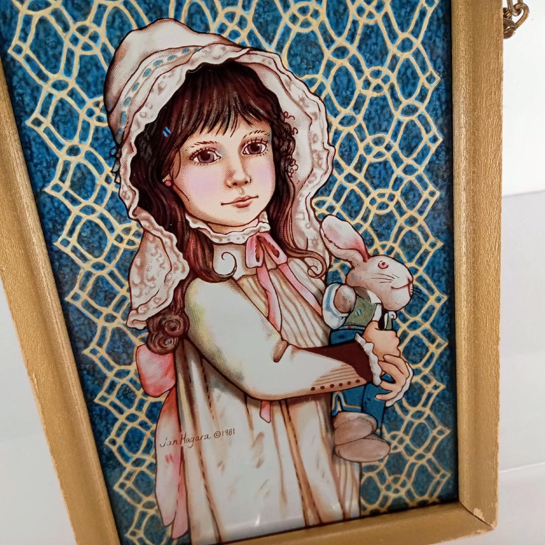 ジャン・ハガラ ステンドグラス 少女とお人形 ブルック グラスマスターズ社