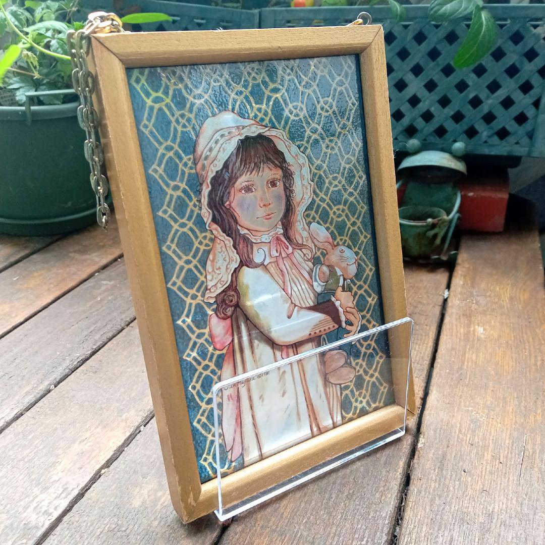 ジャン・ハガラ ステンドグラス 少女とお人形 ブルック グラスマスターズ社