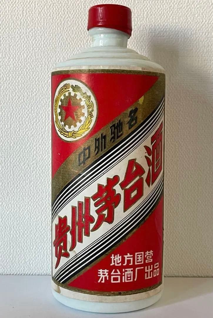 超稀少! 貴州茅台酒1987年 正規品 五星麦 54度マオタイ 重さ1025g