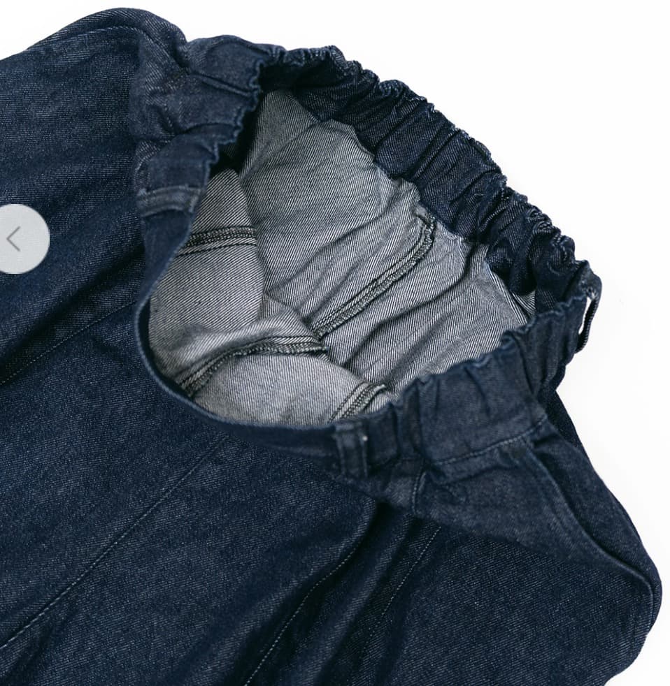 nest Robe コットンデニムバレルパンツ