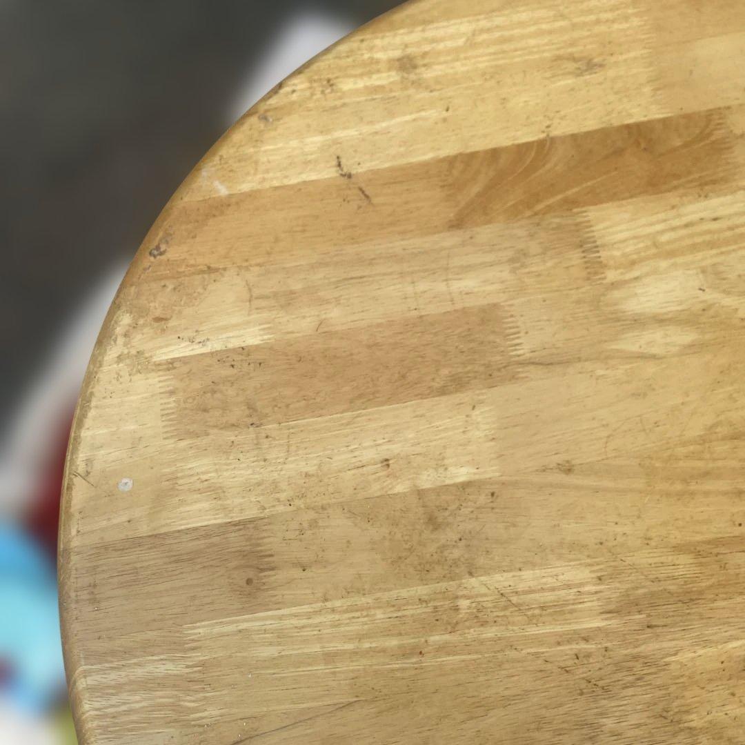 木製円形テーブル アンティーク風