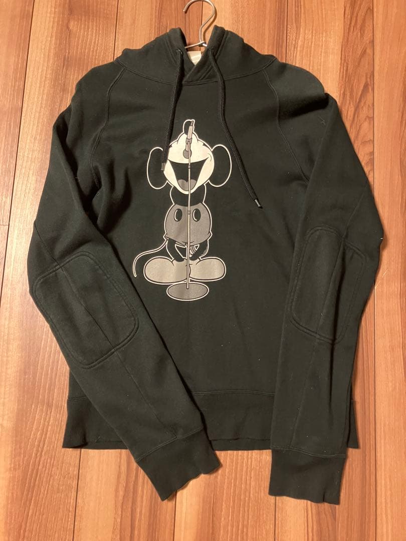 ナンバーナイン　ミッキーパーカースウェットオリジナル初期ブラック黒サイズ2正規品