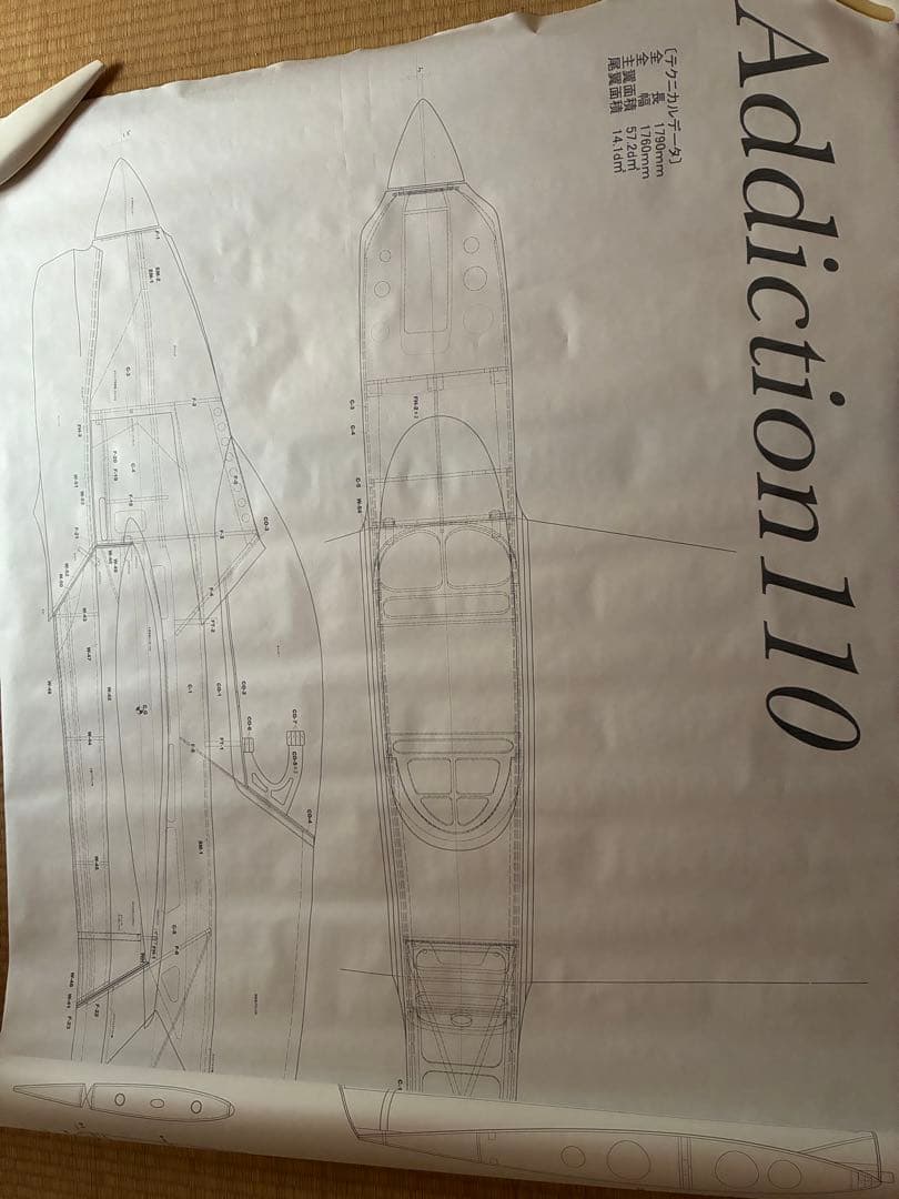 ラジコン飛行機　ADDICTION 110 組立キット