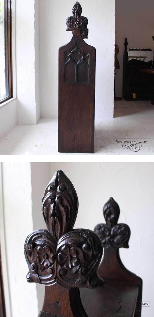 L3306-51 英国アンティーク オーク デスク ディスプレイ カウンター