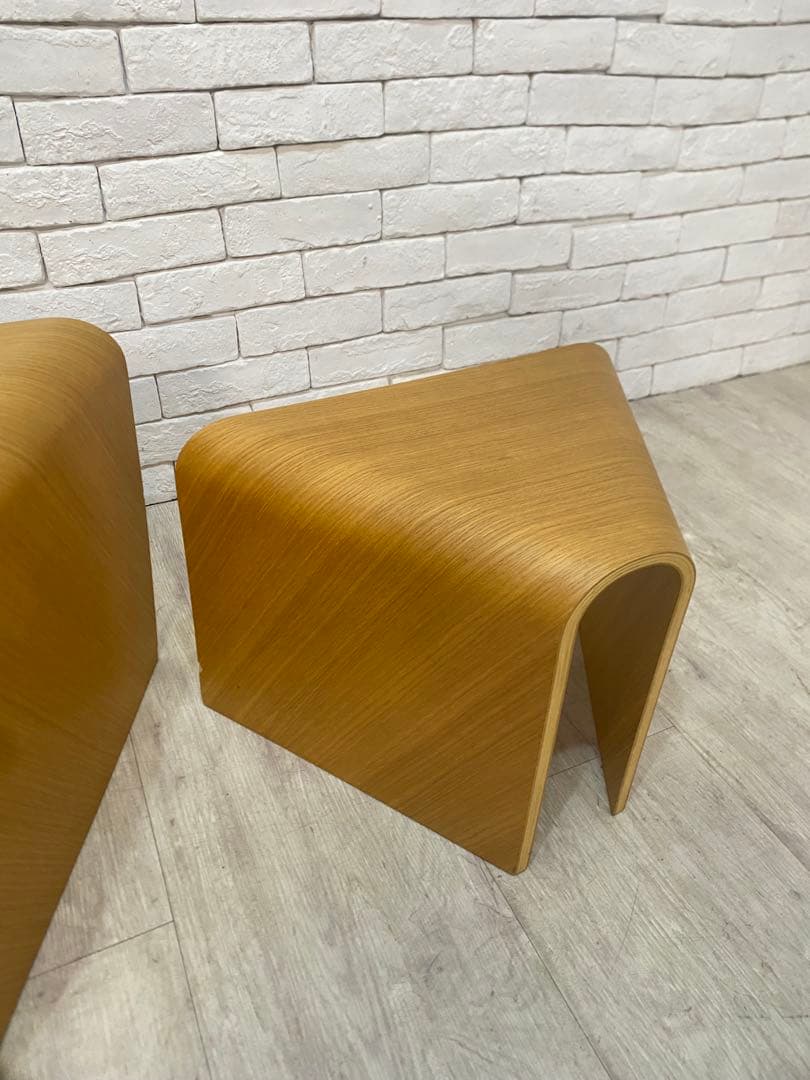 ⭐️【全国送料無料】レア 廃盤 無印良品 収納　ベンチ　スツール　セット