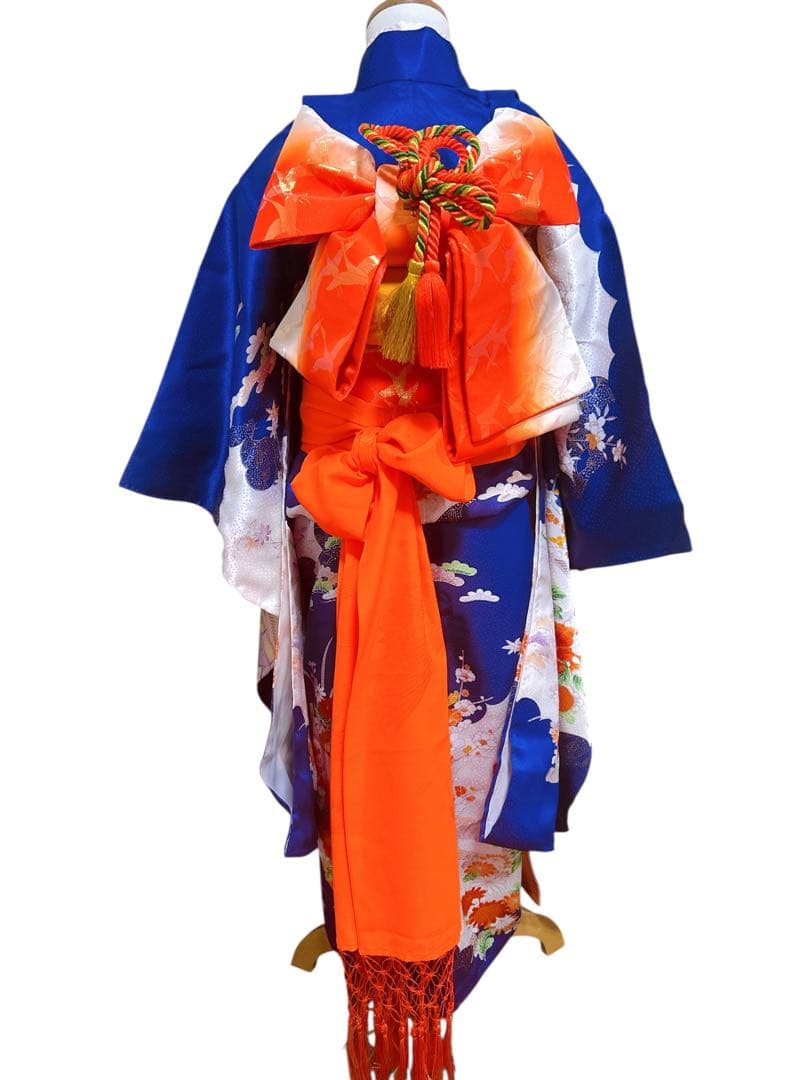 お買い得品♡七五三　7歳　女の子　フルセット　一式　ロイヤルブルー