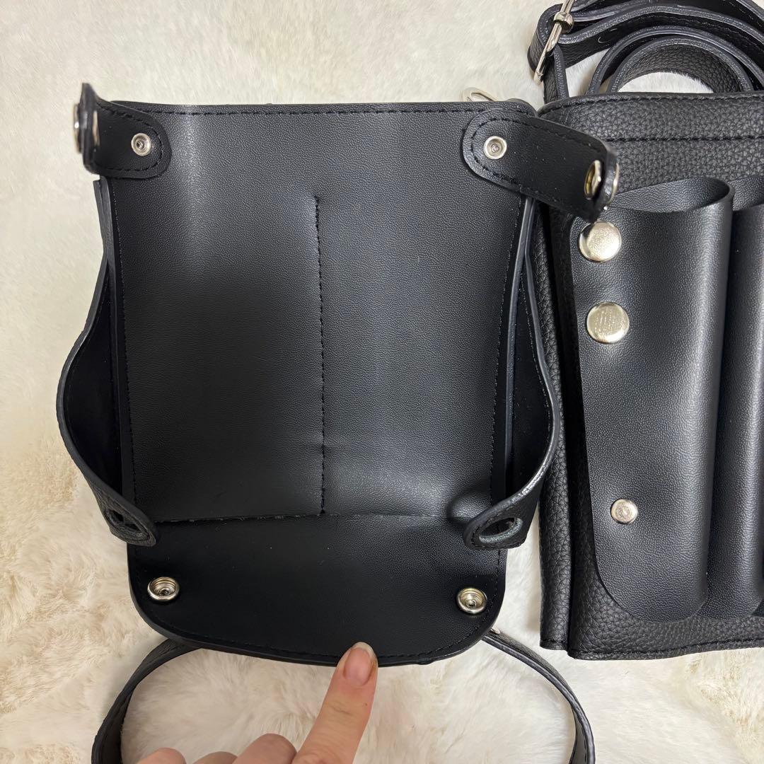 DEEDS ヴェネチア　PUレザー ブラック シザーケース/トリマー