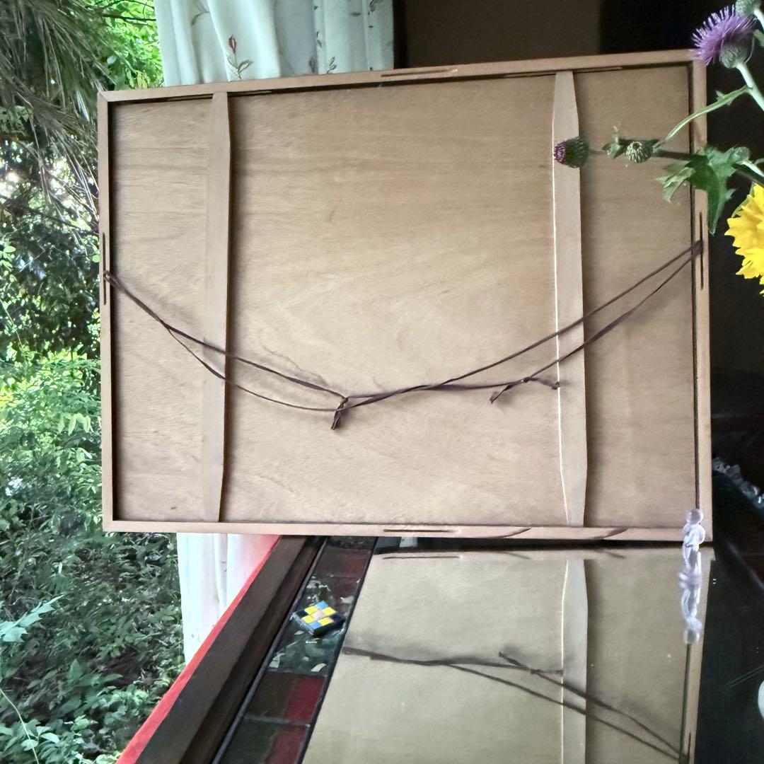 2168様感謝‼️真作　関野準一郎 「麦秋」落款　鉛筆サインあり　木版画　額装品