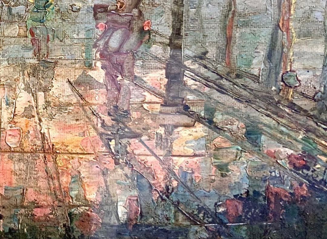 ベルナール・ビュッフェ　油彩画