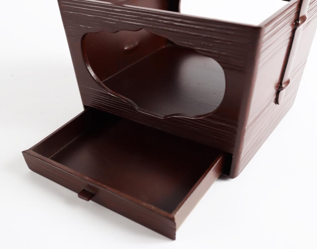 茶道具 海田宗恵 玄々斎好 香狭間透莨盆 共箱