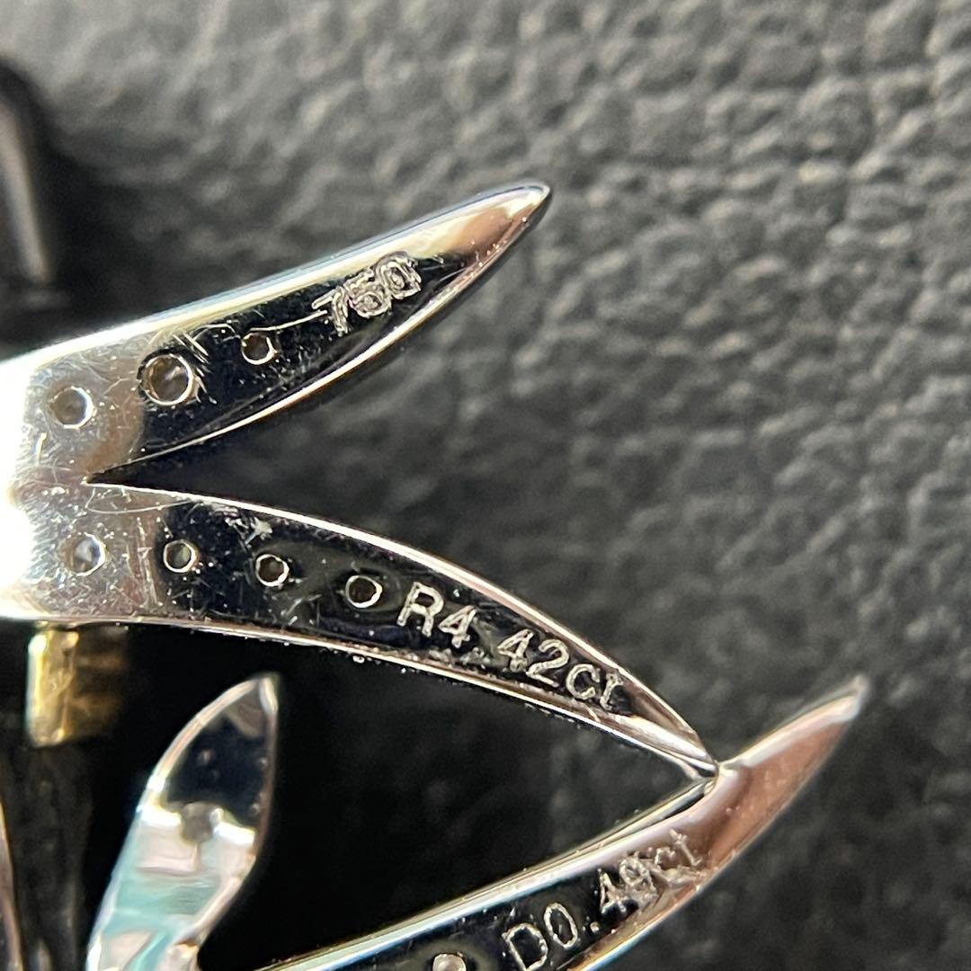 750 ルビーとダイヤモンドのブローチ