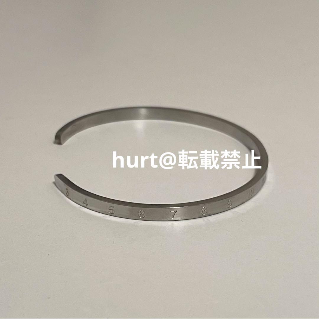 【新品外箱あり】メゾンマルジェラ スリム ナンバリング カフ ブレスレット