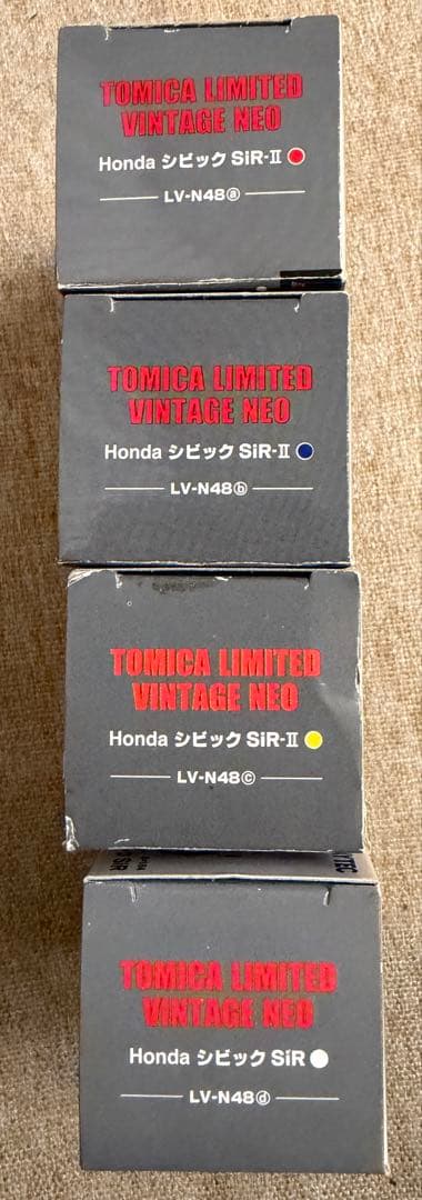 トミカリミテッドビンテージネオ ホンダシビック LV-N48a,b,c,d
