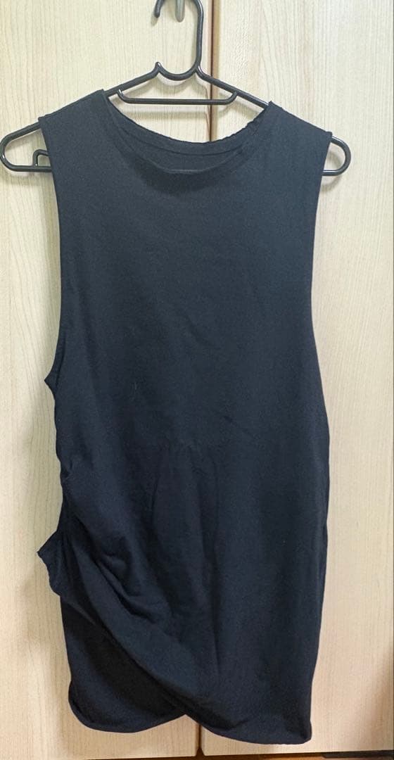 トップス Omar Afridi Draped tank top \"BLACK\"