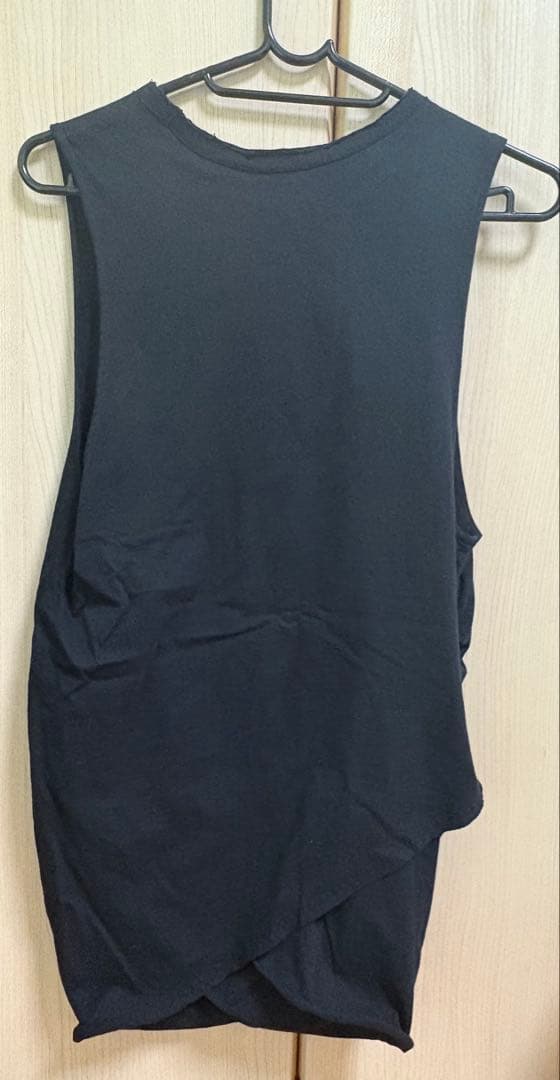 トップス Omar Afridi Draped tank top \"BLACK\"