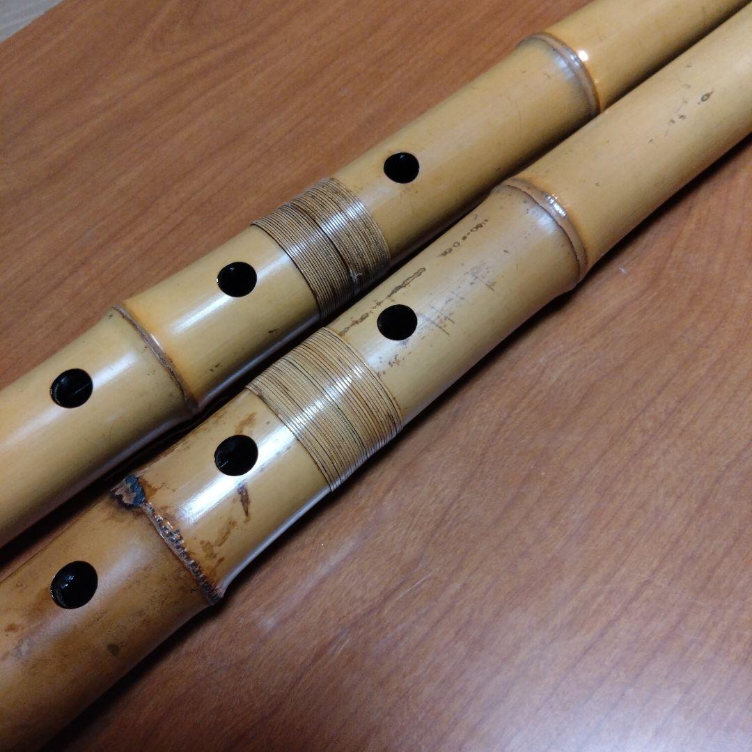 値下げ都山流一尺八寸管と六寸管　島田整優銘