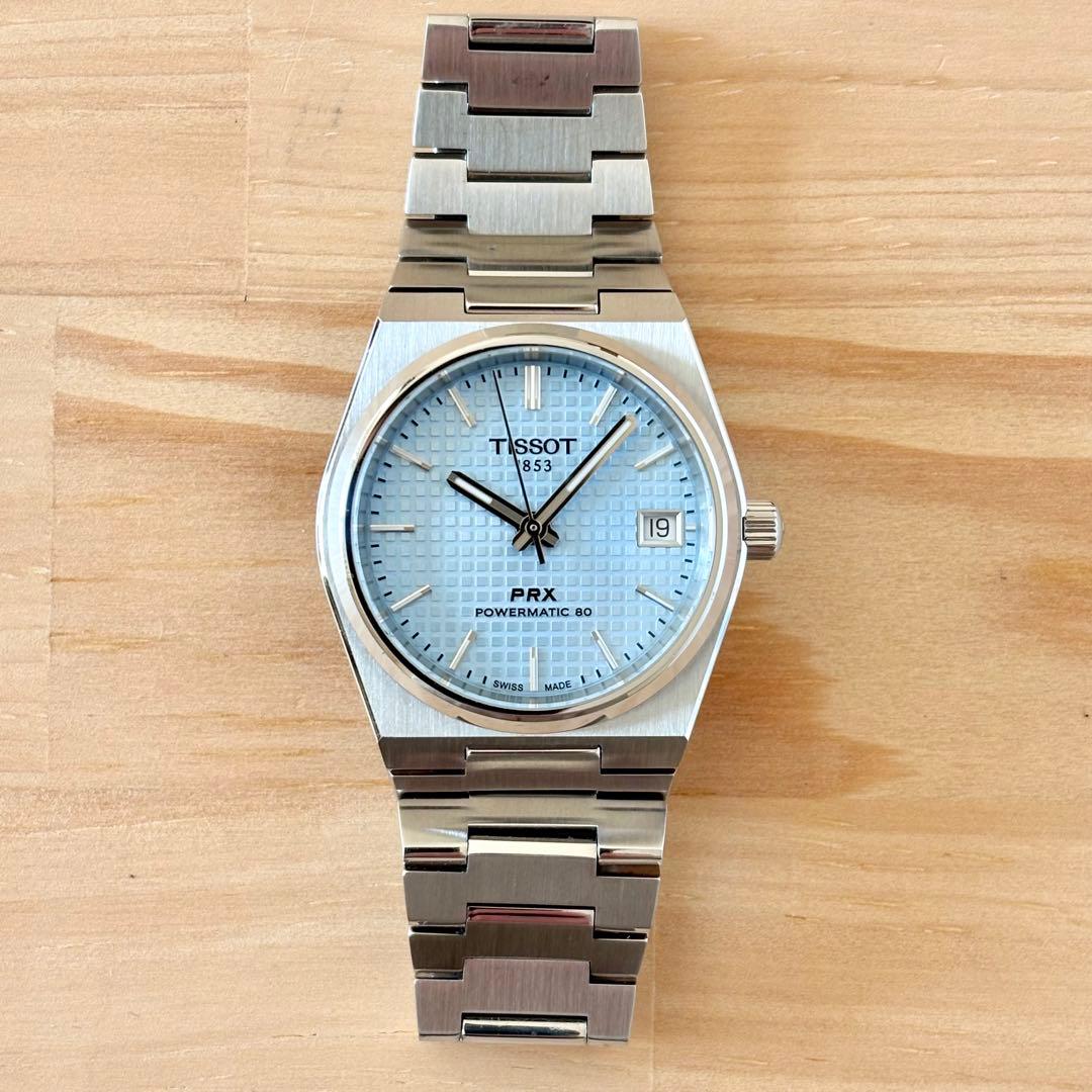 TISSOT PRX　アイスブルー　35mm　ティソ