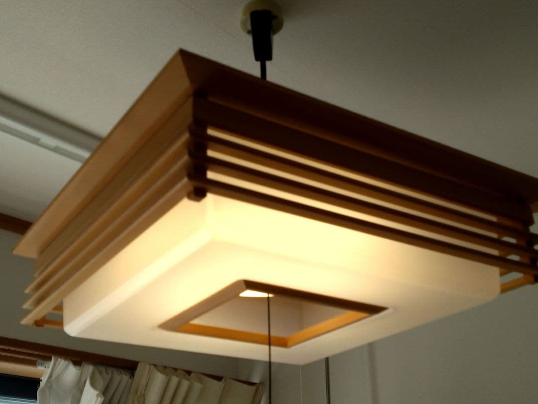 ナチュラルウッド 和風ペンダントライト ひのき枠　 6〜8畳用　和室 シンプル